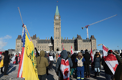 Ottawa Truck Protest : February 2022 : Personal Photo Projects : Photos : Richard Moore : Photographer